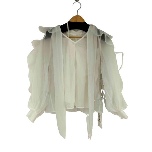 snidel(スナイデル) リボンカフスフリルブラウス レディース ONE SIZE 【中古】【ブランド古着バズストア】