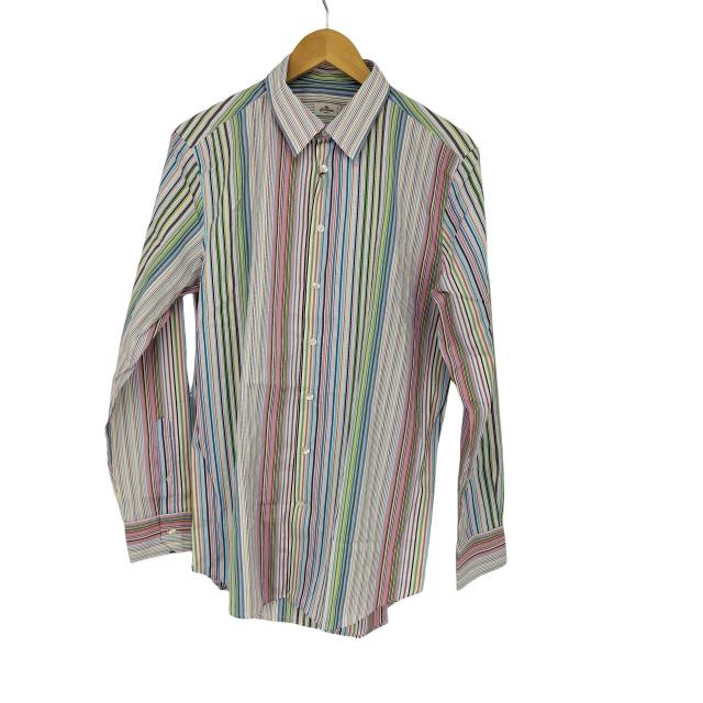 ETRO(エトロ) マルチストライプドレスシャツ メンズ  41【中古】【ブランド古着バズストア】 ETRO(エトロ) マルチストライプドレスシャツ メンズ 41【中古