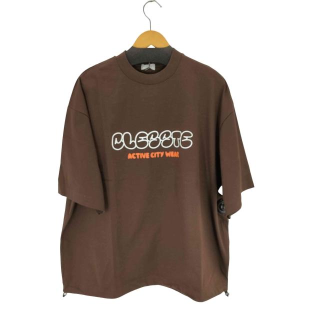 USED古着(ユーズドフルギ) {{CLESSTE}} BUBBLE LOGO PRINT MASSIVE T-SHIRT WITH DRAWSTRINGS メンズ FREE 【中古】【ブランド古着バズストア】