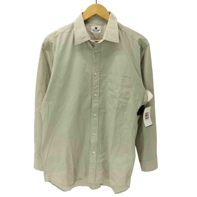 im ISSEY MIYAKE(アイムイッセイミヤケ) the shirts 80-90S Hamilton ハミルトン期 コットン ポリ 混紡 バック インバーテッド プリーツ デザイン L/S レギュラーカラー【中古】【ブランド古着バズストア】