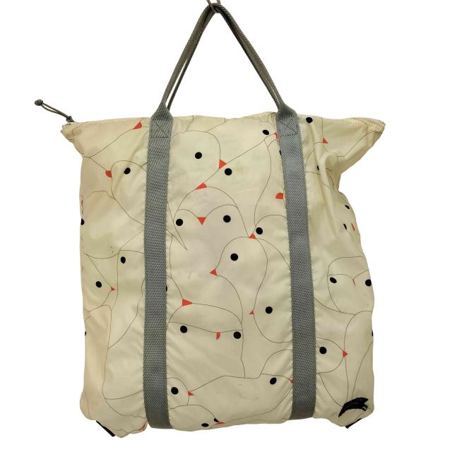 mina perhonen(ミナペルホネン) コラボ 2WAY HELMETBAG 総柄 ヘルメット バッグ 水鳥 レディース 表記無 【中古】【ブランド古着バズストア】