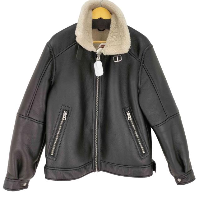 ZARA(ザラ) フェイクムートン  飛翔上衣 メンズ import：L 【中古】【ブランド名古着バズストア】