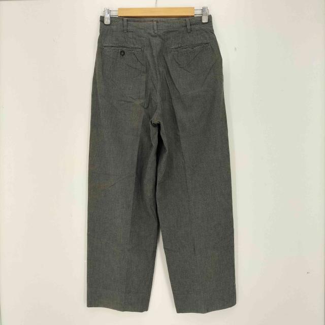 COMME des GARCONS HOMME(コムデギャルソンオム) 80-90s archive 金文字タグ カスリ 1タック コットン センタープレス ワイド テーパード スラックス メンズ JPN：M 【中古】【ブランド古着バズストア】 COMME des GARCONS HOMME(コムデギャルソンオム) 80-90s archive 金