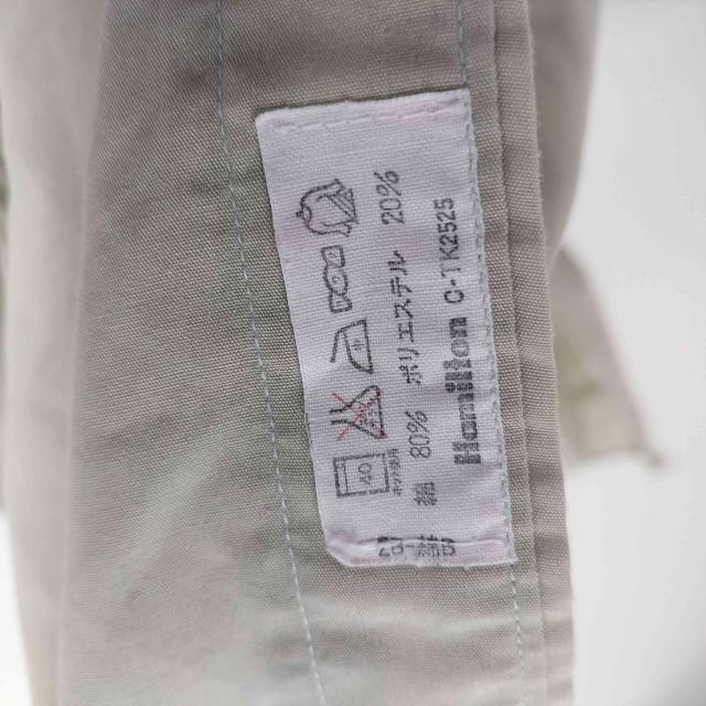 im ISSEY MIYAKE(アイムイッセイミヤケ) the shirts 80-90S Hamilton ハミルトン期 コットン ポリ 混紡 バック インバーテッド プリーツ デザイン L/S レギュラーカラー【中古】【ブランド古着バズストア】_4