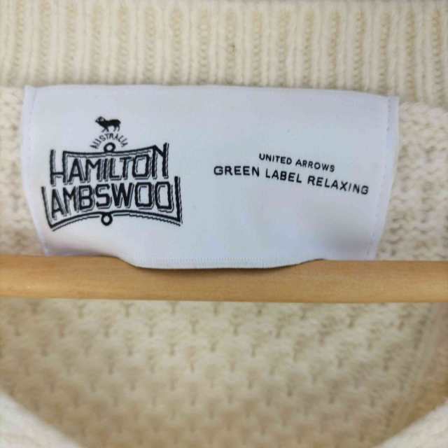 UNITED ARROWS green label relaxing(ユナイテッドアローズグリーンレーベルリラクシング) HAMILTON SC  アラン Vネック プルオーバー ニの通販はau PAY マーケット ブランド古着のBAZZSTORE(バズストア) au PAY  マーケット－通販サイト