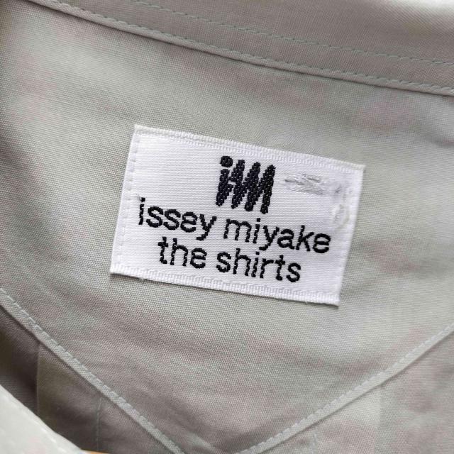 im ISSEY MIYAKE(アイムイッセイミヤケ) the shirts 80-90S Hamilton ハミルトン期 コットン ポリ 混紡 バック インバーテッド プリーツ デザイン L/S レギュラーカラー【中古】【ブランド古着バズストア】_5