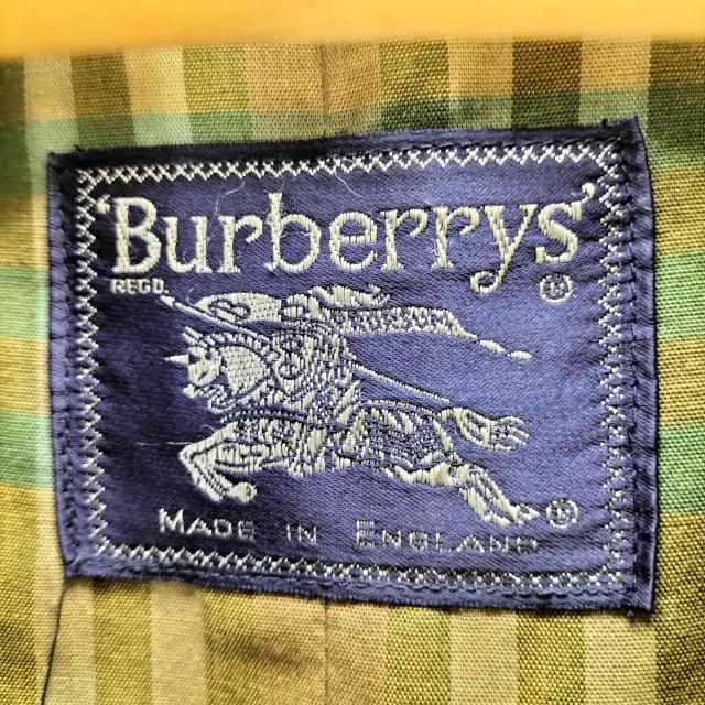 BURBERRYS(バーバリーズ) 80s 英国製 裏地チェック 一枚袖 比翼ステンカラーコート レディース 表記無 【中古】【ブランド古着バズストア】_5