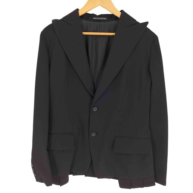 Yohji Yamamoto(ヨウジヤマモト) COLLECTIONS 25SS GABARDINE PLEATS DETAIL JACKET ギャバジン プリーツ ディテール ジャケット メンズ JPN：2 【中古】【ブランド古着バズストア】