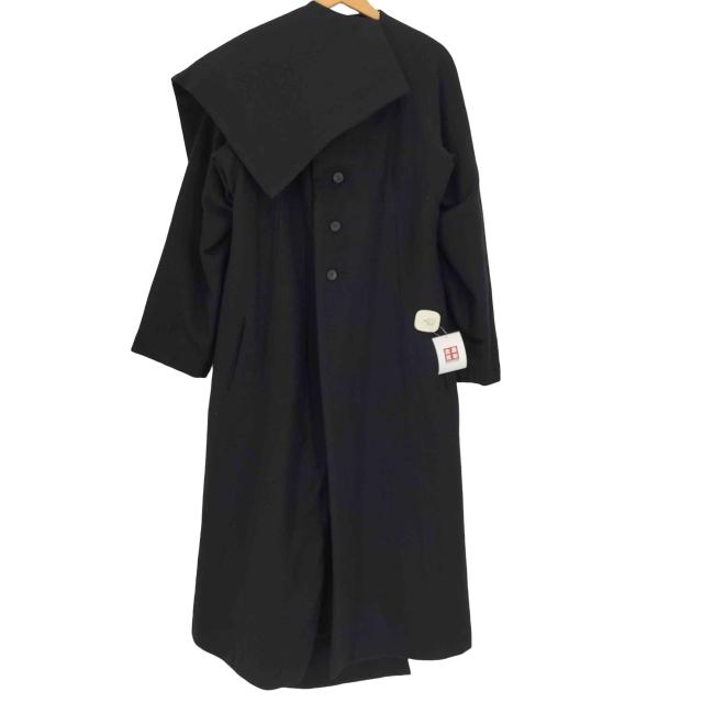 Yohji Yamamoto(ヨウジヤマモト) 25AW collection look38 WOOL VIYELLA REVERSIBLE STOLE D COAT ウール ヴィエラ リバーシブル ストール D コ【中古】【ブランド古着バズストア】