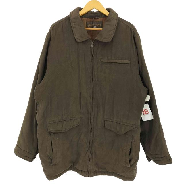 STJOHNS BAY(セントジョンズベイ) 90-00s 裏地キルティング ピーチスキン ジップアップジャケット メンズ import：L 【中古】【ブランド古着バズストア】