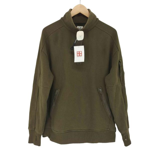 C.P.COMPANY(シーピーカンパニー) 22aw ARM LENS QUARTER ZIP SWEAT ハーフジップ スウェットシャツ メンズ import：M 【中古】【ブランド古着バズストア】
