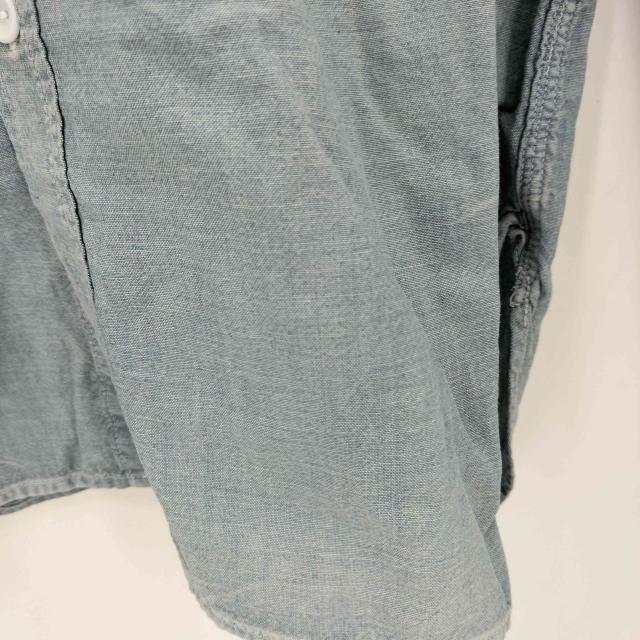OLD CROW(オールドクロウ) CROW L/S Work Shirts クロウロングスリーブワークシャツ インディゴ メンズ M【中古】【ブランド古着バズストア】_4