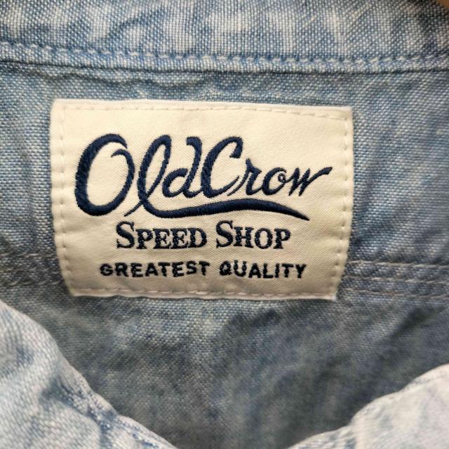 OLD CROW(オールドクロウ) CROW L/S Work Shirts クロウロングスリーブワークシャツ インディゴ メンズ M【中古】【ブランド古着バズストア】_5