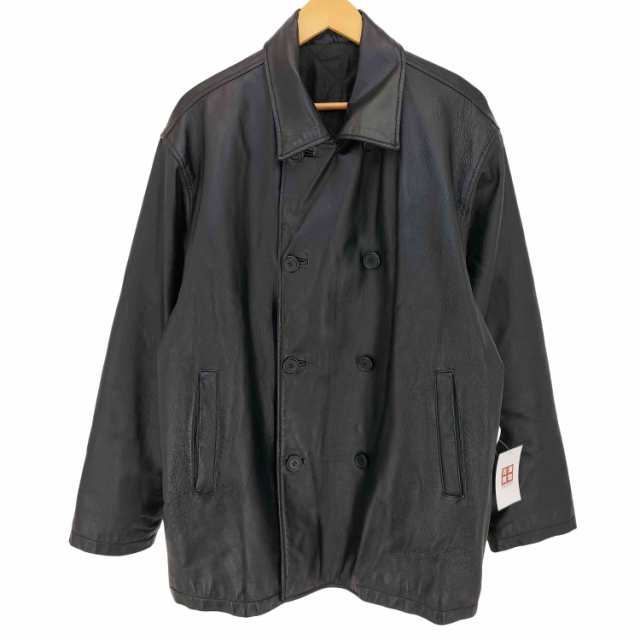 USED古着(ユーズドフルギ) ボックス ダブルレザージャケット メンズ 表記無 【中古】【ブランド古着バズストア】の通販は