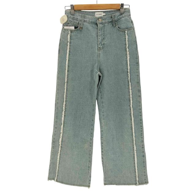 USED古着(ユーズドフルギ) {{KUME}}SIDE FRAYED WIDE DENIM PANTS レディース JPN：S 【中古】【ブランド古着バズストア】