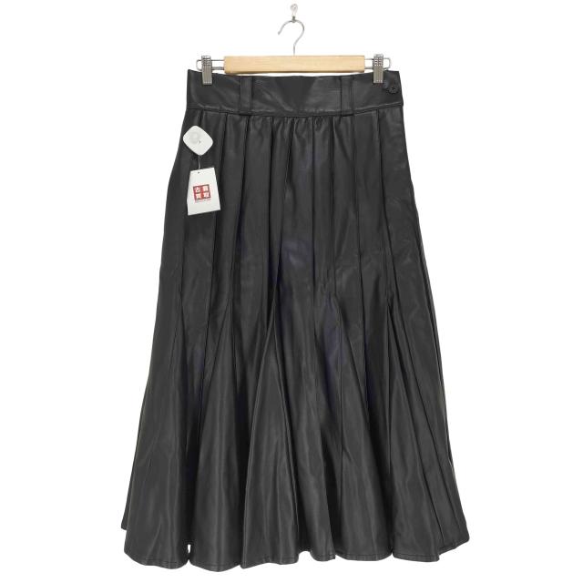 USED古着(ユーズドフルギ) {{ha|za|ma}} フェイクレザープリーツスカート domestic レディース  M【中古】【ブランド名古着バズストア】
