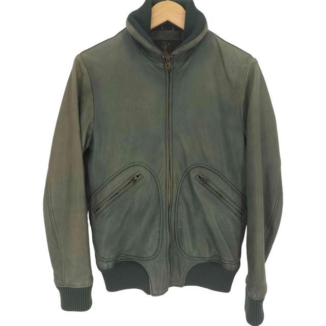 HYSTERIC GLAMOUR(ヒステリックグラマー) ゴートレザーリブブルゾン メンズ  M【中古】【ブランド古着バズストア】