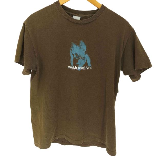 Stussy(ステューシー) 00S 銀タグ ロゴプリント S/S Tシャツ メンズ import：M 【中古】【ブランド古着バズストア】