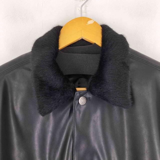 THE BLACK EYE PATCH(ザブラックアイパッチ) OG LABEL FAUX FUR  LEATHER COVERALL JACKET メンズ JPN：L 【中古】【ブランド古着バズストア】_2