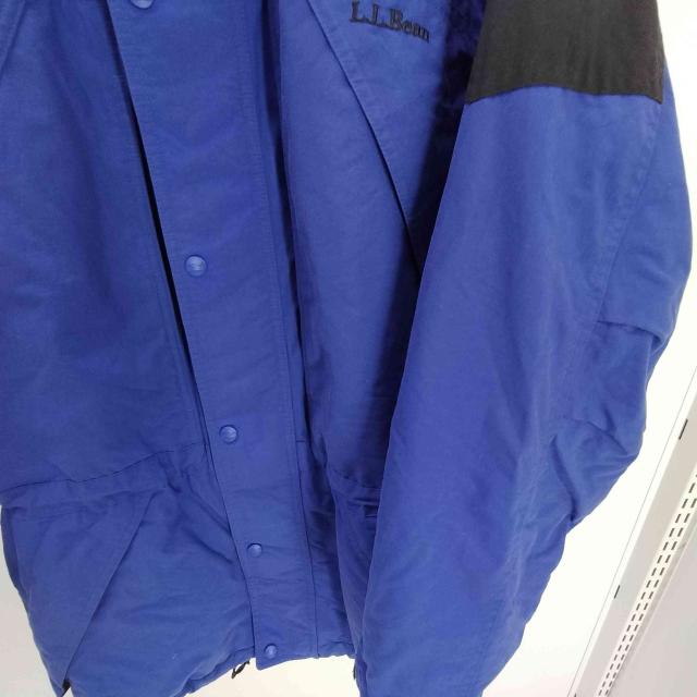 L.L.Bean(エルエルビーン) 90S Thinsulate Mountain Jacket ロゴ刺繍 シンサレート パッカブル スイッチングカラー マウンテン パーカー ジャケット 裾ドローコード ダブルジップ【中古】【ブランド古着バズストア】