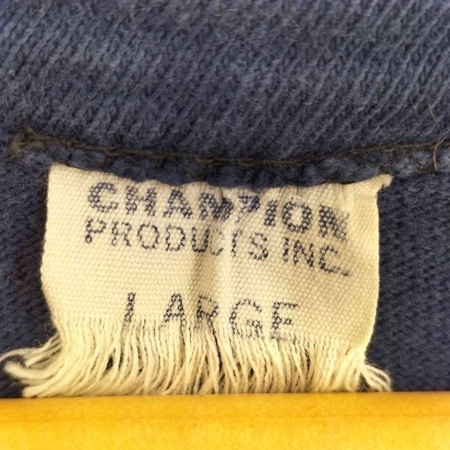 Champion(チャンピオン) カレッジ ナンバリング71 両面プリント クルーネック Tシャツ メンズ  LARGE【中古】【ブランド古着バズストア】 Champion(チャンピオン) カレッジ ナンバリング71 両面プリント クルー