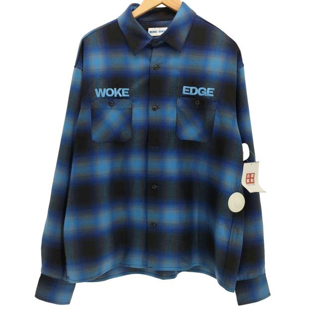 USED古着(ユーズドフルギ) {{WOKE EDGE}}Ombre Shadow Check Shirt メンズ JPN：M 【中古】【ブランド古着バズストア】の通販は
