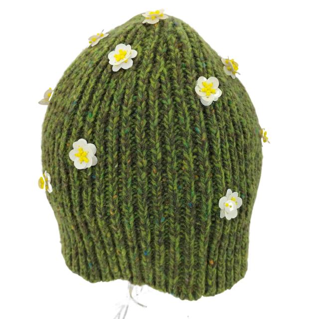 irojikake(イロジカケ) 24AW FLOWER BEANIE レディース 表記無 【中古】【ブランド古着バズストア】