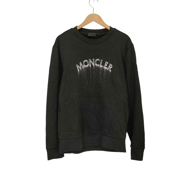 MONCLER(モンクレール) 24SS フロントロゴプリント クルーネックスウェット メンズ JPN：L 【中古】【ブランド古着バズストア】