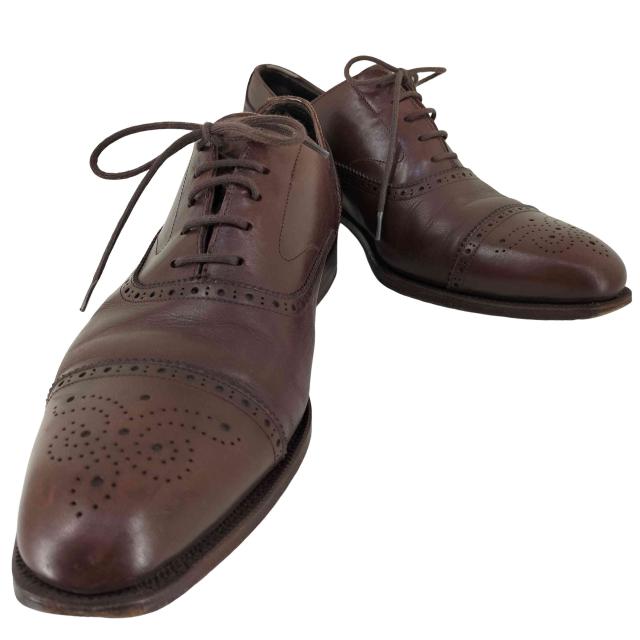 EDIFICE(エディフィス) セミブローグ レザーシューズ メンズ 表記無 【中古】【ブランド古着バズストア】