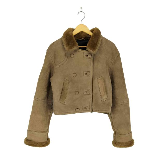 USED古着(ユーズドフルギ) sheepskin far east クロップド ファー ムートンジャケット レディース 表記無 【中古】【ブランド古着バズストア】
