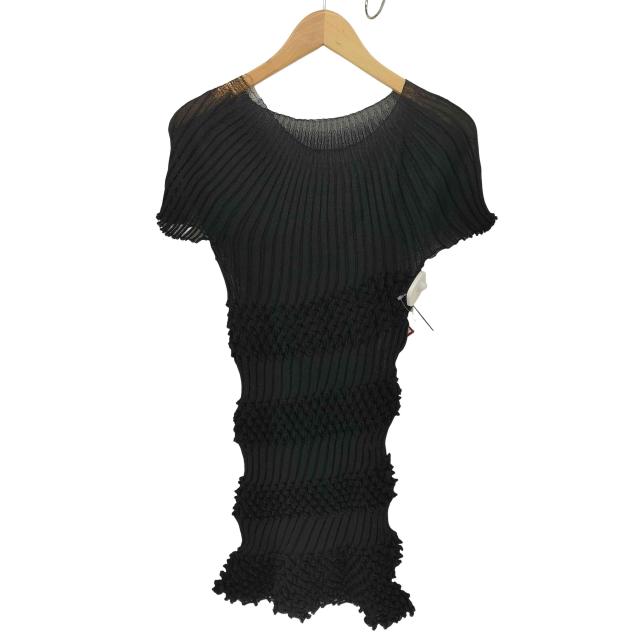 PLEATS PLEASE ISSEY MIYAKE(プリーツプリーズイッセイミヤケ) 11AW 3D立体バウンス カットソー レディース JPN：3 【中古】【ブランド古着バズストア】