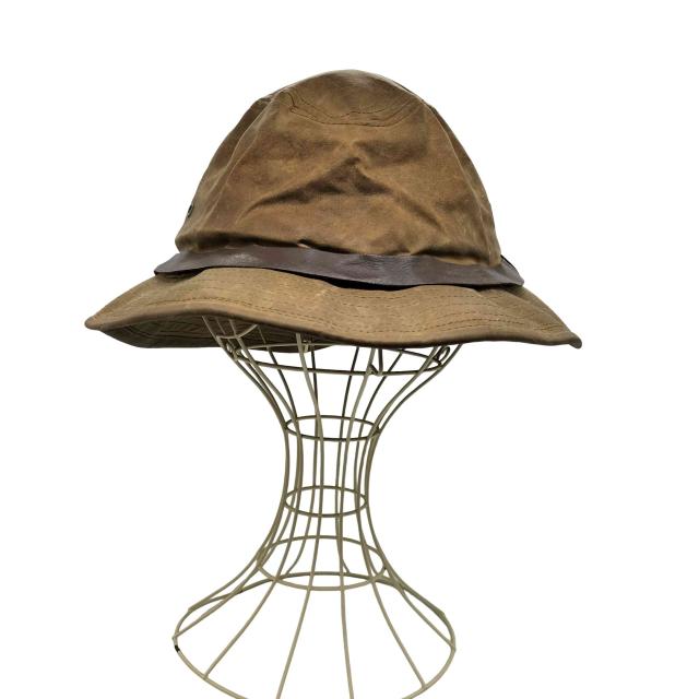 FILSON(フィルソン) 70-80S USA製 ハトメ レザー ベルト付き  オイルド ハット メンズ 表記無 【中古】【ブランド古着バズストア】