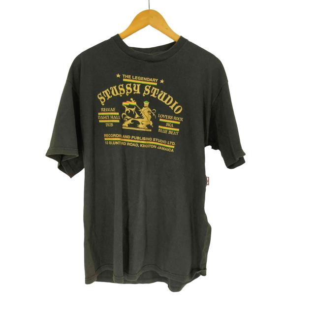 Stussy(ステューシー) 紺タグ ラスタ ライオン Tシャツ メンズ import：L 【中古】【ブランド古着バズストア】