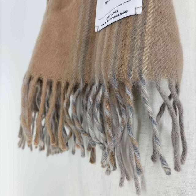 THE INOUE BROTHERS(ザイノウエブラザーズ) BRUSHED SCARF CHECK BABY ALPACA ブラッシュ スカーフ チェック ベビー アルパカ レディース 表記無 【中古】【ブランド古着バズストア】の通販は