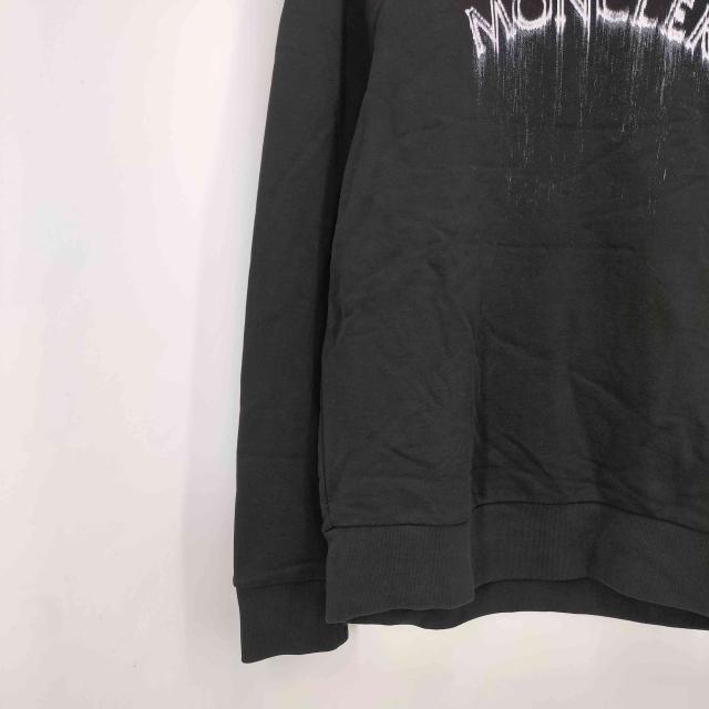 MONCLER(モンクレール) 24SS フロントロゴプリント クルーネックスウェット メンズ JPN：L 【中古】【ブランド古着バズストア】 MONCLER(モンクレール) 24SS フロントロゴプリント クルーネック
