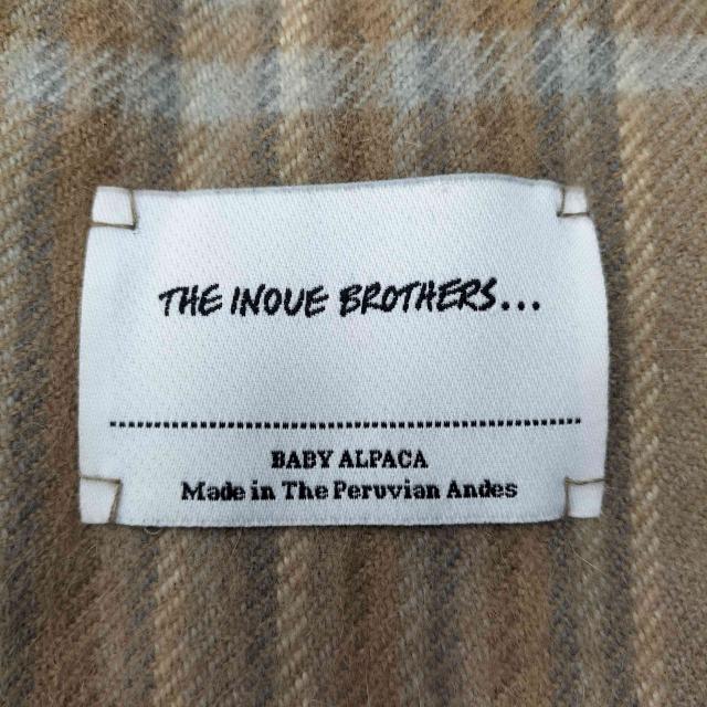 THE INOUE BROTHERS(ザイノウエブラザーズ) BRUSHED SCARF CHECK BABY ALPACA ブラッシュ スカーフ チェック ベビー アルパカ レディース 表記無 【中古】【ブランド古着バズストア】の通販は