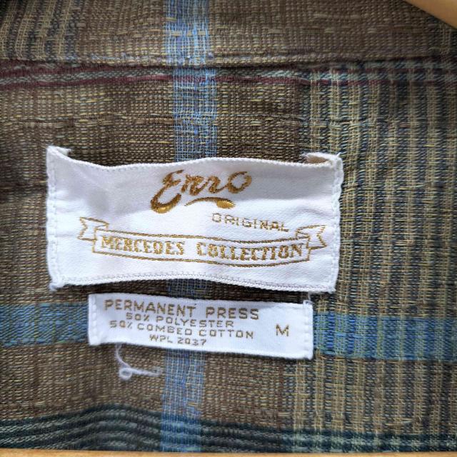 USED古着(ユーズドフルギ) Enro PERMANENT PRESS オープンカラーシャツ 襟芯 メンズ import：M 【中古】【ブランド古着バズストア】_5