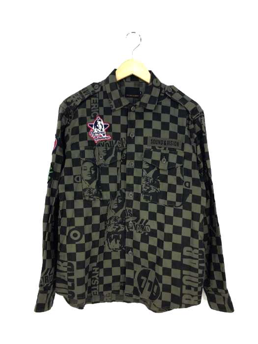 HYSTERIC GLAMOUR(ヒステリックグラマー) ワッペン付ミリタリーシャツ メンズ JPN：S 【中古】【ブランド古着バズストア】｜au  PAY マーケット