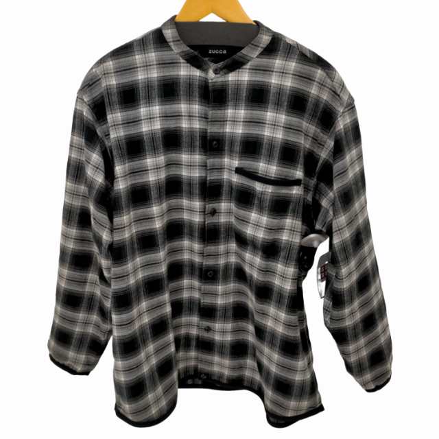 ZUCCa(ズッカ) 23SS チェック バンドカラー L/S シャツ メンズ JPN：M