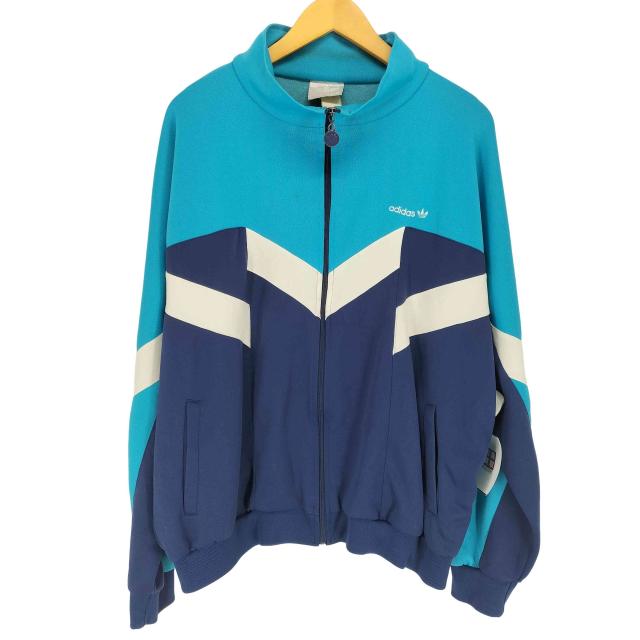 adidas(アディダス) 80s パターンデザイン ジップアップ トラックジャケット メンズ 表記無 【中古】【ブランド古着バズストア】
