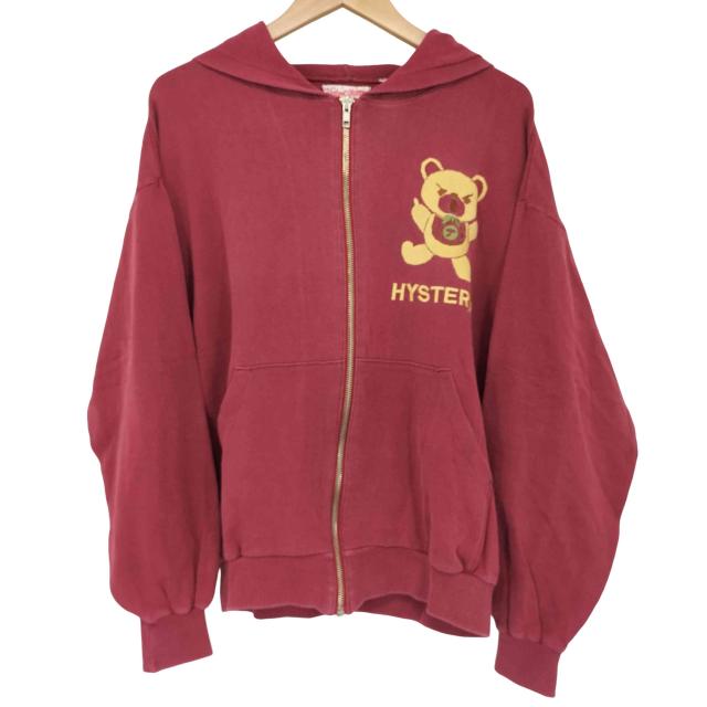 HYSTERIC GLAMOUR(ヒステリックグラマー) 初期タグ ヒスベア ジップパーカー メンズ FREE 【中古】【ブランド古着バズストア】