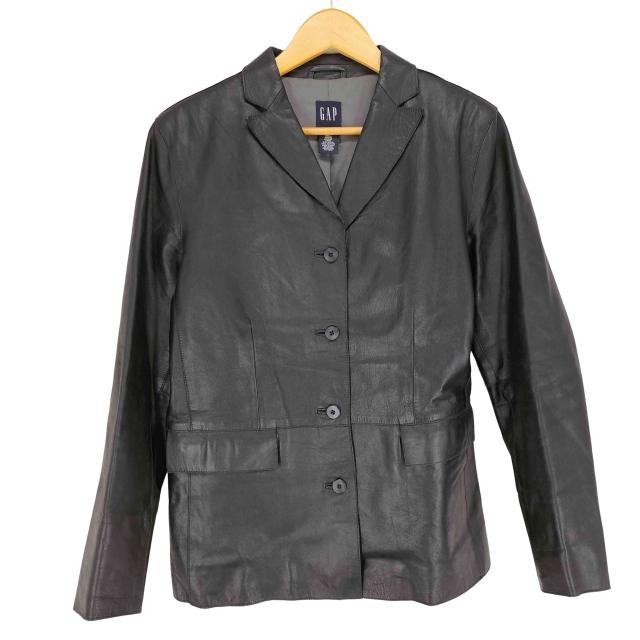 Gap(ギャップ) GENUINE LEATHER 本革 4Bテーラードジャケット レディース M【中古】【ブランド古着バズストア】