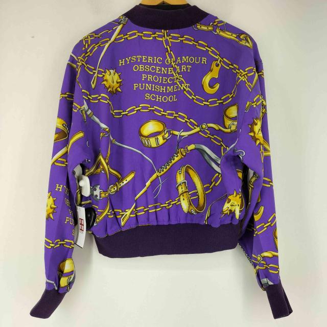 ヒステリックグラマー HYSTERIC GLAMOUR スカーフ柄ジップブルゾン