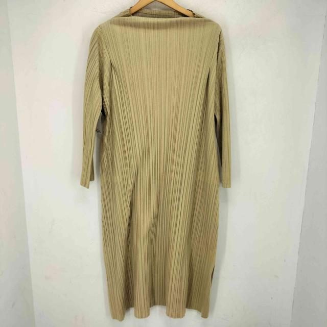 PLEATS PLEASE ISSEY MIYAKE(プリーツプリーズイッセイミヤケ) プリーツ加工 ロングスリーブ マキシワンピース レディース 表記無 【中古】【ブランド古着バズストア】_1