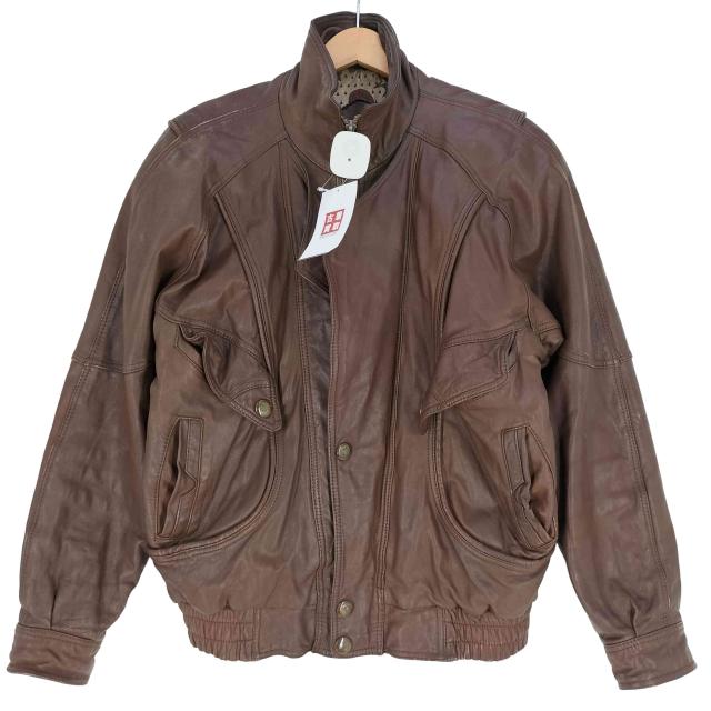 USED古着(ユーズドフルギ) YUNUFENG FMF レザージャケット メンズ import：L 【中古】【ブランド古着バズストア】