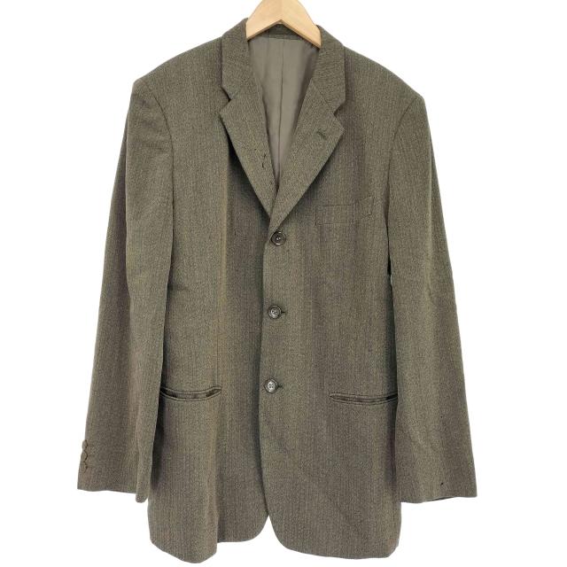 COMME CA DU MODE MEN(コムサデモードメン) 90s 三つボタン ヘリンボーン柄 テーラードジャケット メンズ JPN：3 【中古】【ブランド古着バズストア】