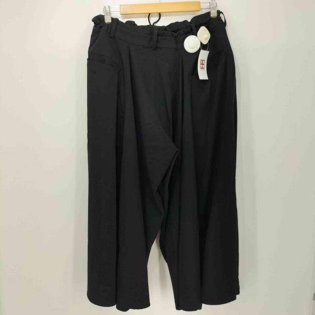 syte by Yohji Yamamoto(サイトバイヨウジヤマモト) ポリエステルレーヨン ギャバジン フレアシーム カラスパンツ メンズ JPN：3 【中古】【ブランド古着バズストア】_1