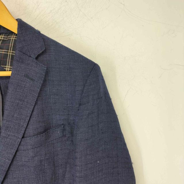 BURBERRY BLACK LABEL(バーバリーブラックレーベル) リネン混 2B テーラードジャケット メンズ  M【中古】【ブランド古着バズストア】 BURBERRY BLACK LABEL(バーバリーブラックレーベル) リネン混 2B