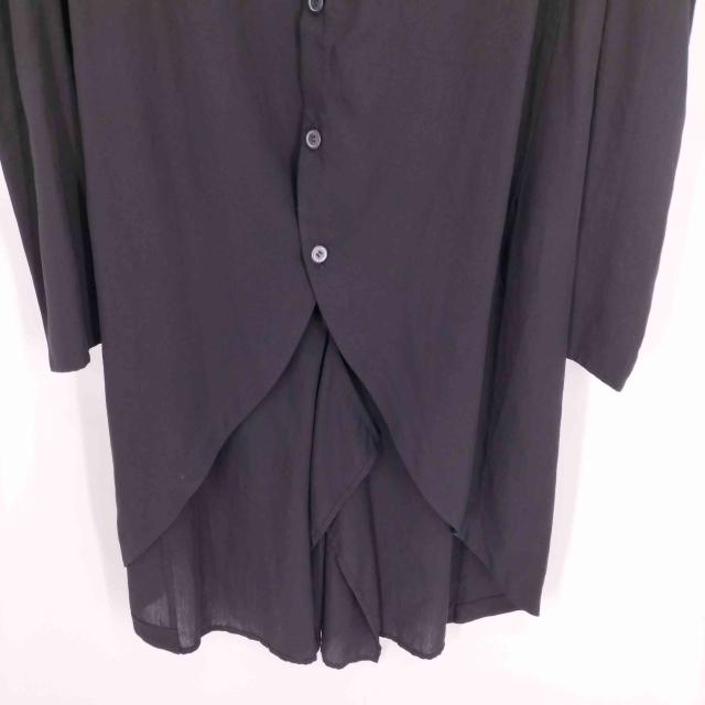 Yohji Yamamoto(ヨウジヤマモト) collections 24AW CELLULOSE POPLIN ROUNDED HEM SHIRT DRESS セルロースポプリン ラウンデッドヘム シャツドレス 【中古】【ブランド古着バズストア】_4