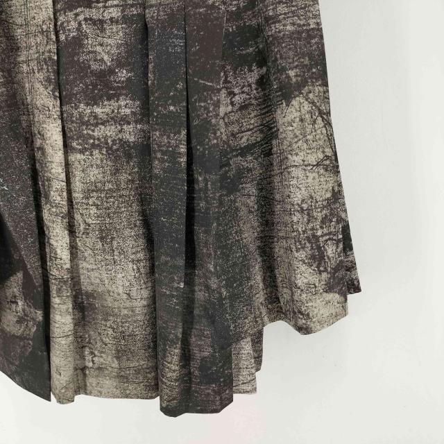 REGULATION Yohji Yamamoto(レギュレーションヨウジヤマモト) 壁面プリント ナイロンタックスカート レディース JPN：2 【中古】【ブランド古着バズストア】